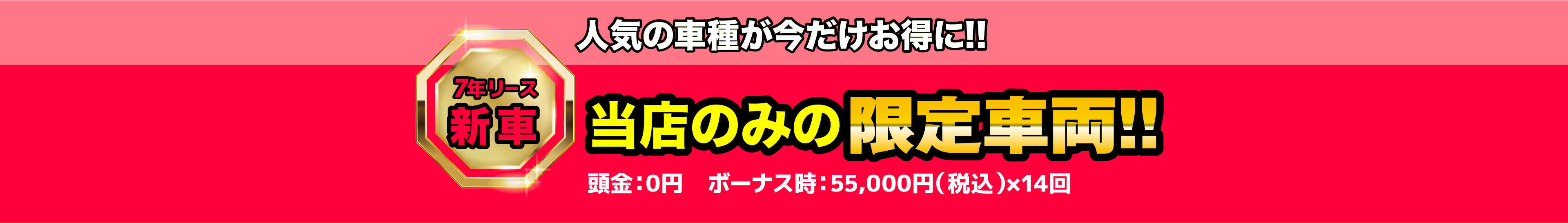 当店のみ限定車両